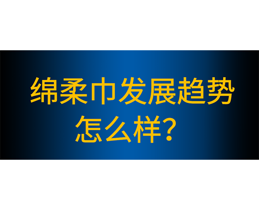 綿柔巾生產(chǎn)線有哪些性能特點，綿柔巾發(fā)展趨勢怎么樣？