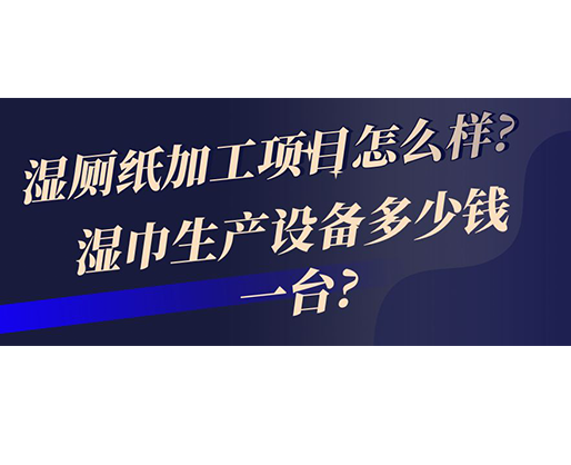 濕廁紙加工項目怎么樣? 濕巾生產(chǎn)設備多少錢一臺?