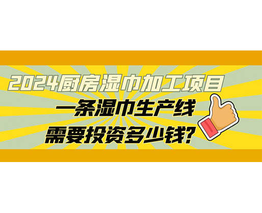 2024廚房濕巾加工項目，一條濕巾生產(chǎn)線需要投資多少錢？