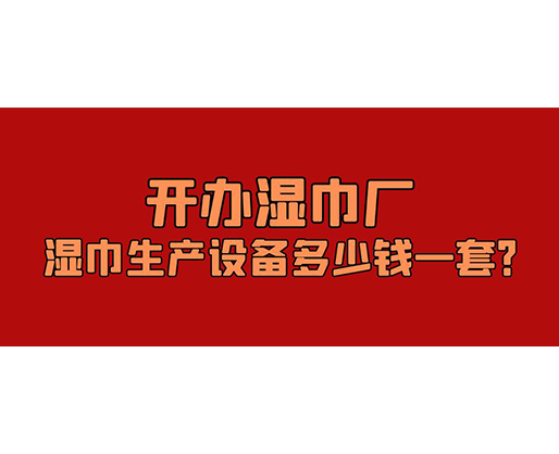 開辦濕巾廠，濕巾生產(chǎn)設(shè)備多少錢一套？